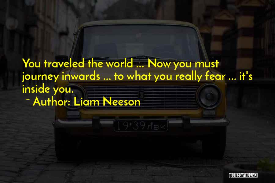 Liam Neeson Quotes: You Traveled The World ... Now You Must Journey Inwards ... To What You Really Fear ... It's Inside You.