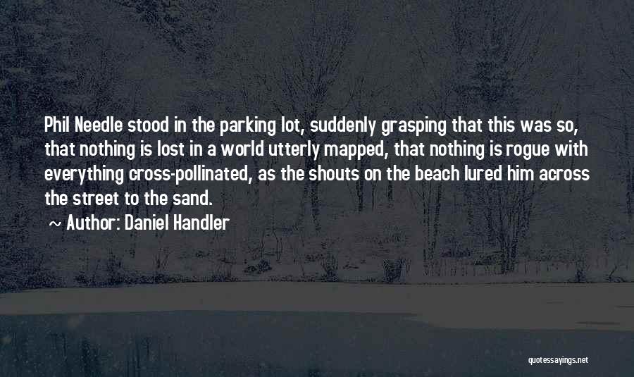 Daniel Handler Quotes: Phil Needle Stood In The Parking Lot, Suddenly Grasping That This Was So, That Nothing Is Lost In A World