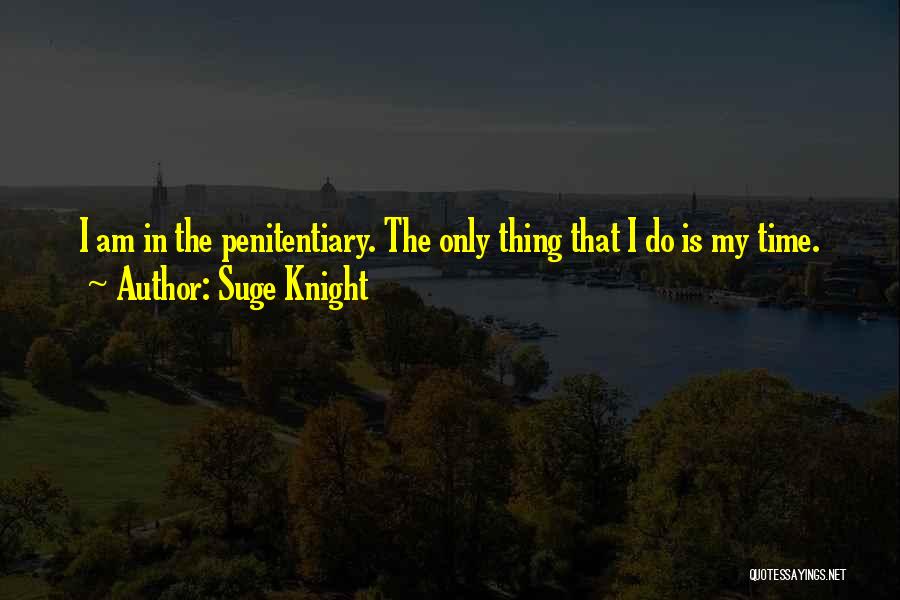 Suge Knight Quotes: I Am In The Penitentiary. The Only Thing That I Do Is My Time.