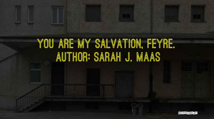 Sarah J. Maas Quotes: You Are My Salvation, Feyre.
