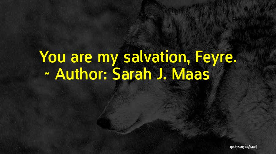 Sarah J. Maas Quotes: You Are My Salvation, Feyre.