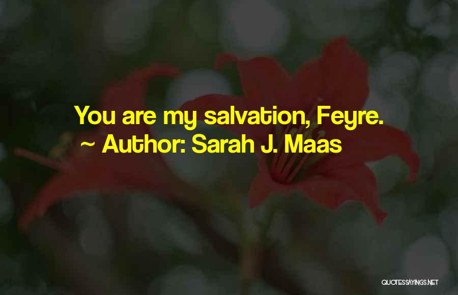 Sarah J. Maas Quotes: You Are My Salvation, Feyre.