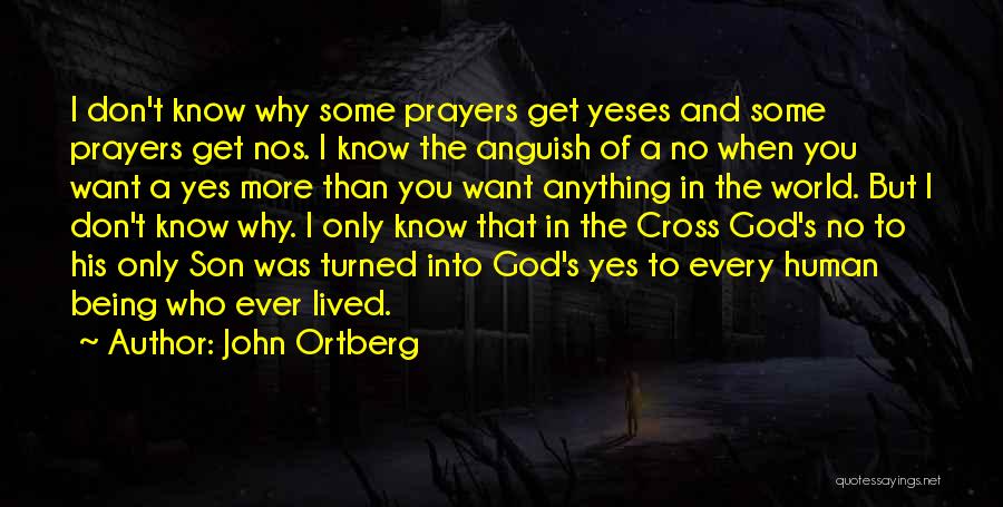 John Ortberg Quotes: I Don't Know Why Some Prayers Get Yeses And Some Prayers Get Nos. I Know The Anguish Of A No