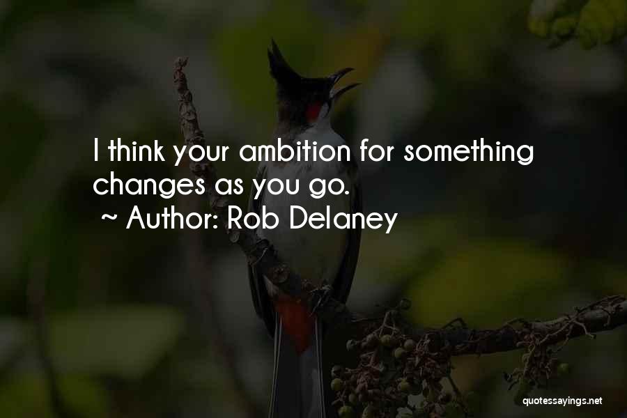 Rob Delaney Quotes: I Think Your Ambition For Something Changes As You Go.