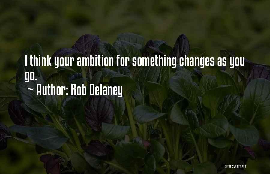 Rob Delaney Quotes: I Think Your Ambition For Something Changes As You Go.