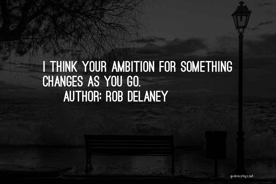 Rob Delaney Quotes: I Think Your Ambition For Something Changes As You Go.