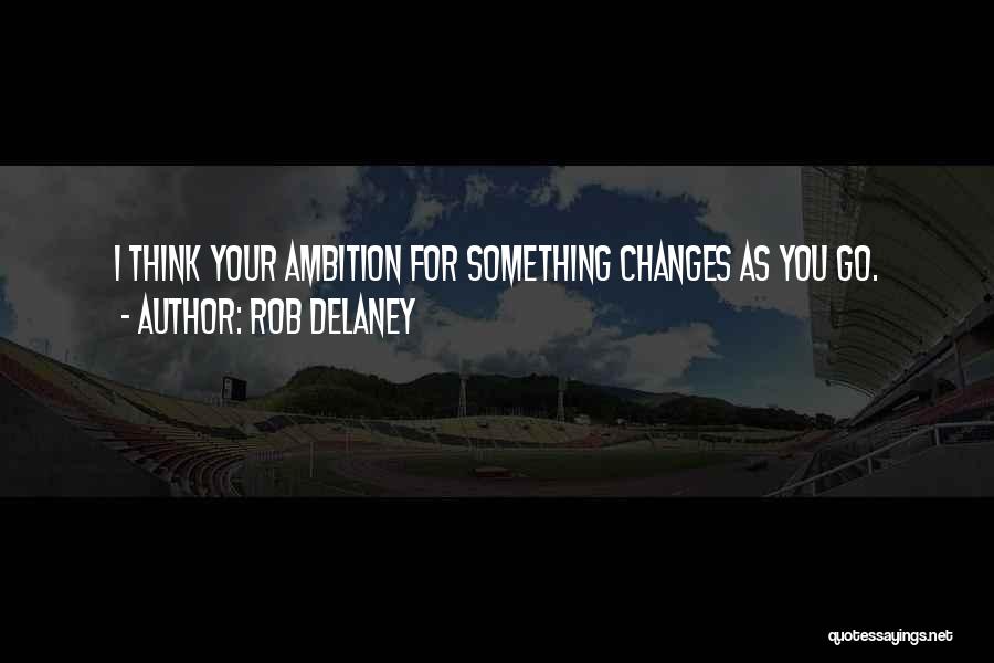 Rob Delaney Quotes: I Think Your Ambition For Something Changes As You Go.