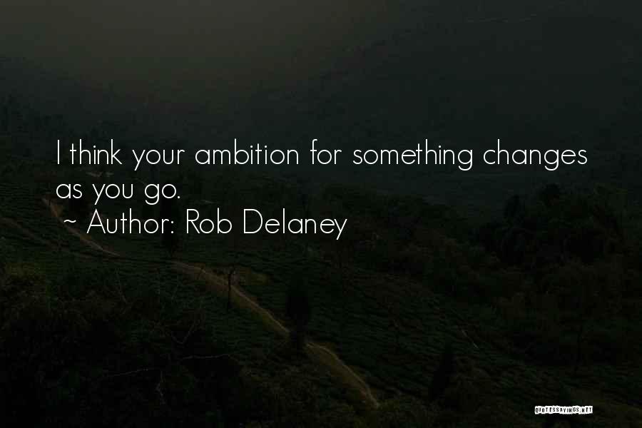 Rob Delaney Quotes: I Think Your Ambition For Something Changes As You Go.