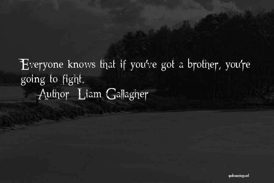 Liam Gallagher Quotes: Everyone Knows That If You've Got A Brother, You're Going To Fight.