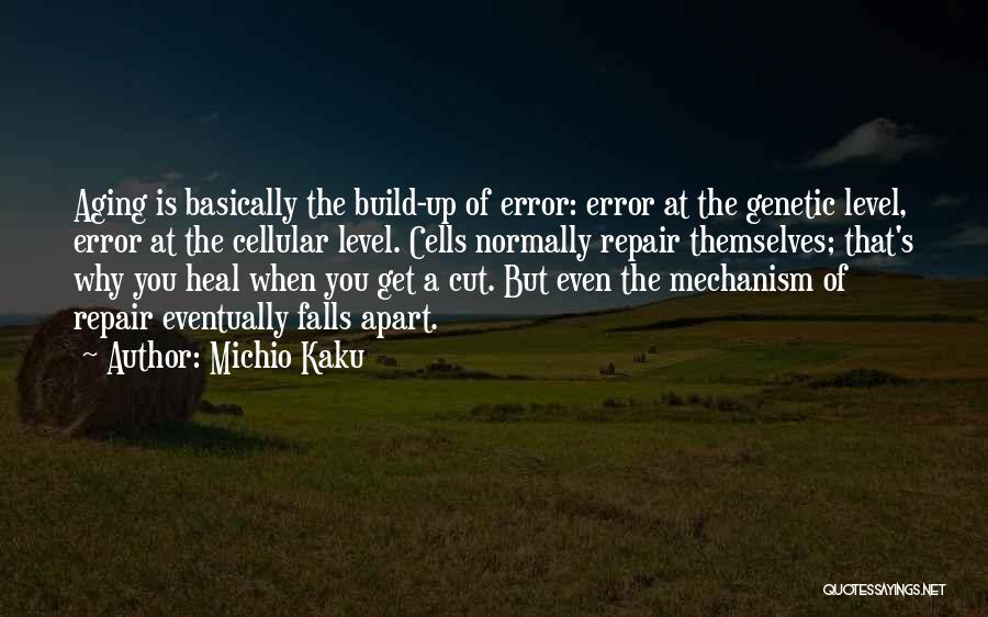 Michio Kaku Quotes: Aging Is Basically The Build-up Of Error: Error At The Genetic Level, Error At The Cellular Level. Cells Normally Repair