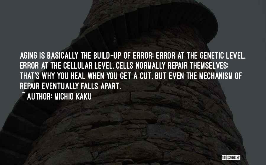 Michio Kaku Quotes: Aging Is Basically The Build-up Of Error: Error At The Genetic Level, Error At The Cellular Level. Cells Normally Repair