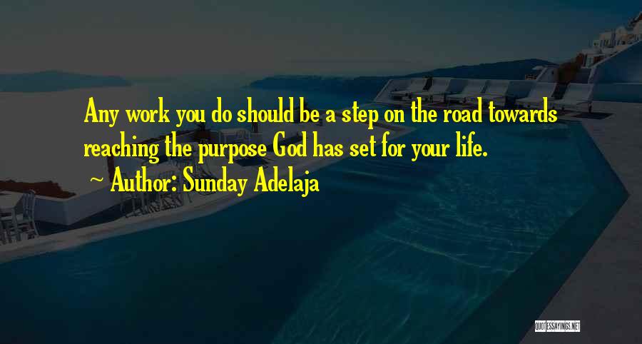 Sunday Adelaja Quotes: Any Work You Do Should Be A Step On The Road Towards Reaching The Purpose God Has Set For Your