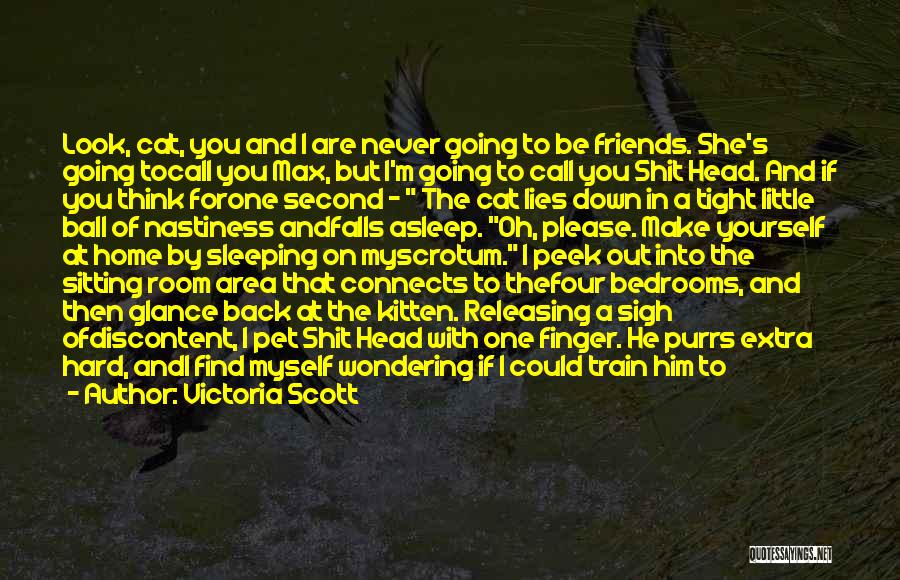 Victoria Scott Quotes: Look, Cat, You And I Are Never Going To Be Friends. She's Going Tocall You Max, But I'm Going To