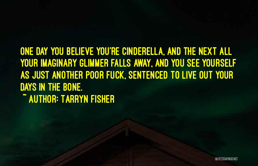 Tarryn Fisher Quotes: One Day You Believe You're Cinderella, And The Next All Your Imaginary Glimmer Falls Away, And You See Yourself As