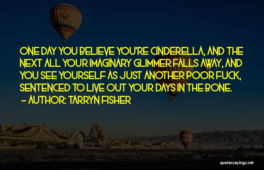 Tarryn Fisher Quotes: One Day You Believe You're Cinderella, And The Next All Your Imaginary Glimmer Falls Away, And You See Yourself As