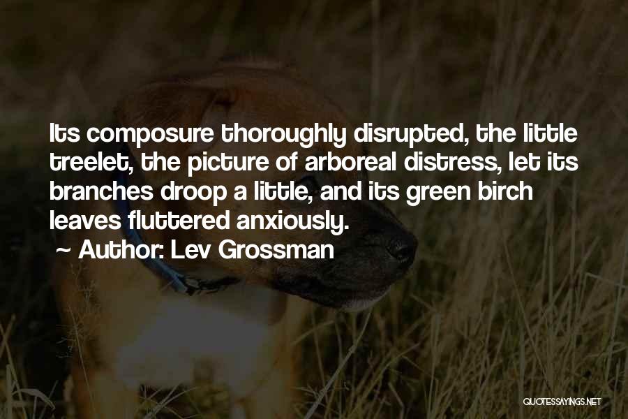 Lev Grossman Quotes: Its Composure Thoroughly Disrupted, The Little Treelet, The Picture Of Arboreal Distress, Let Its Branches Droop A Little, And Its