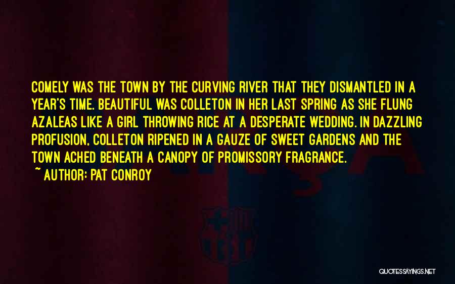 Pat Conroy Quotes: Comely Was The Town By The Curving River That They Dismantled In A Year's Time. Beautiful Was Colleton In Her