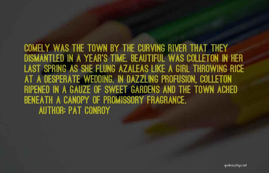 Pat Conroy Quotes: Comely Was The Town By The Curving River That They Dismantled In A Year's Time. Beautiful Was Colleton In Her