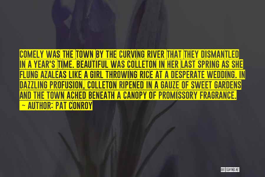 Pat Conroy Quotes: Comely Was The Town By The Curving River That They Dismantled In A Year's Time. Beautiful Was Colleton In Her