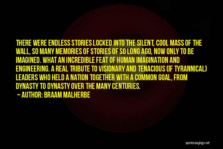 Braam Malherbe Quotes: There Were Endless Stories Locked Into The Silent, Cool Mass Of The Wall, So Many Memories Of Stories Of So