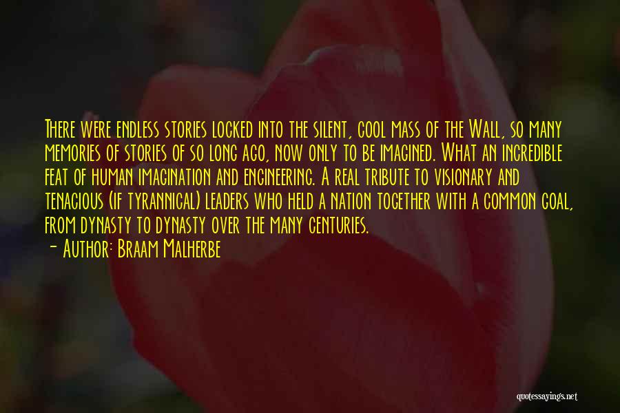 Braam Malherbe Quotes: There Were Endless Stories Locked Into The Silent, Cool Mass Of The Wall, So Many Memories Of Stories Of So