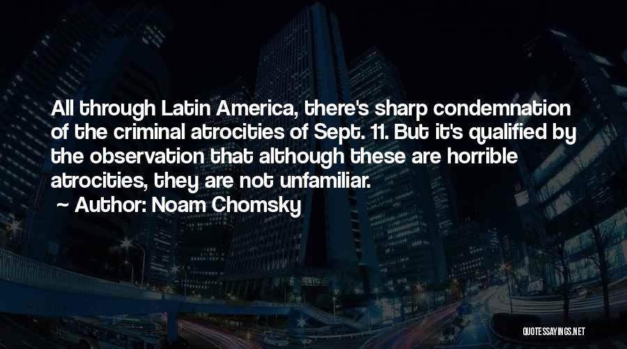 11 Sept Quotes By Noam Chomsky
