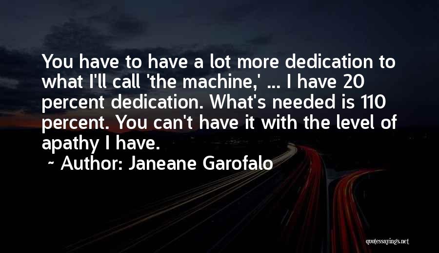 110 Percent Quotes By Janeane Garofalo