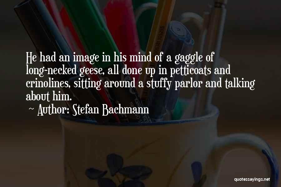 Stefan Bachmann Quotes: He Had An Image In His Mind Of A Gaggle Of Long-necked Geese, All Done Up In Petticoats And Crinolines,