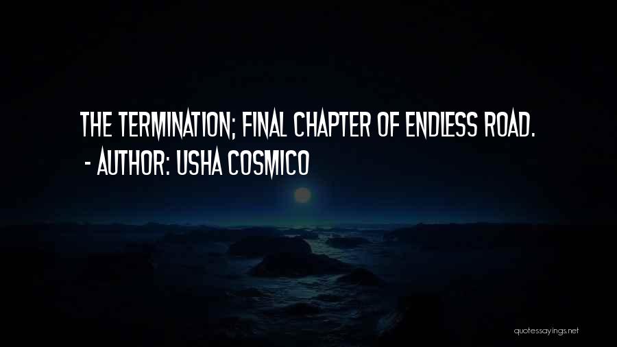 Usha Cosmico Quotes: The Termination; Final Chapter Of Endless Road.