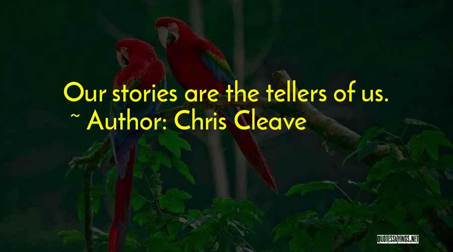 Chris Cleave Quotes: Our Stories Are The Tellers Of Us.