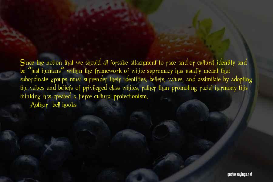 Bell Hooks Quotes: Since The Notion That We Should All Forsake Attachment To Race And/or Cultural Identity And Be Just Humans Within The