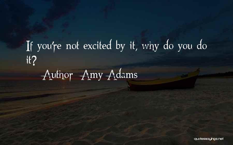 Amy Adams Quotes: If You're Not Excited By It, Why Do You Do It?