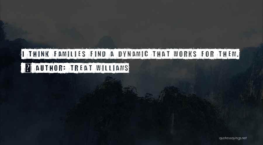 Treat Williams Quotes: I Think Families Find A Dynamic That Works For Them.