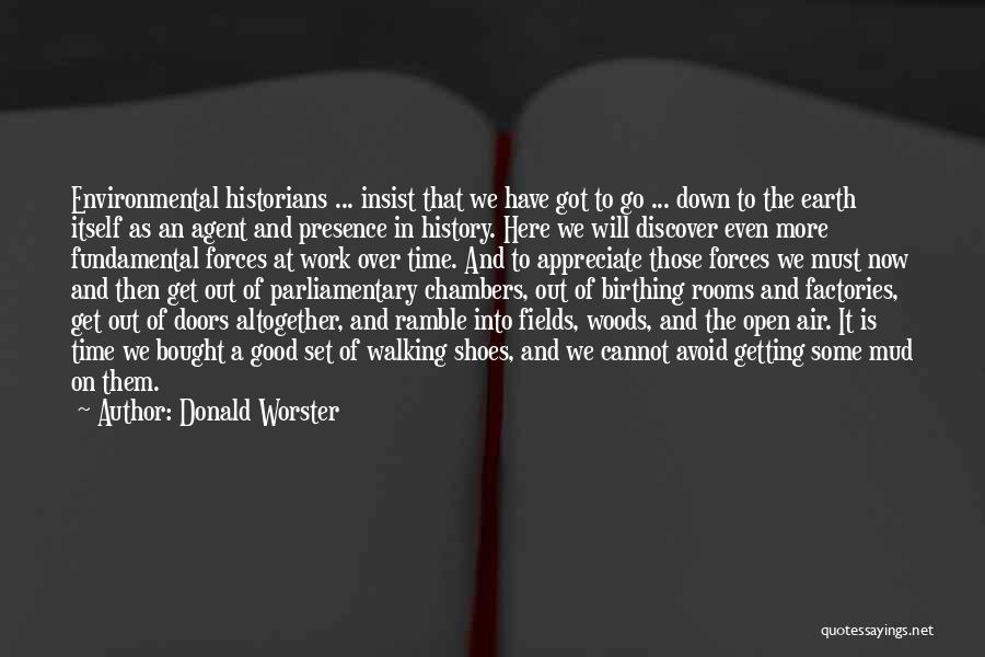 Donald Worster Quotes: Environmental Historians ... Insist That We Have Got To Go ... Down To The Earth Itself As An Agent And