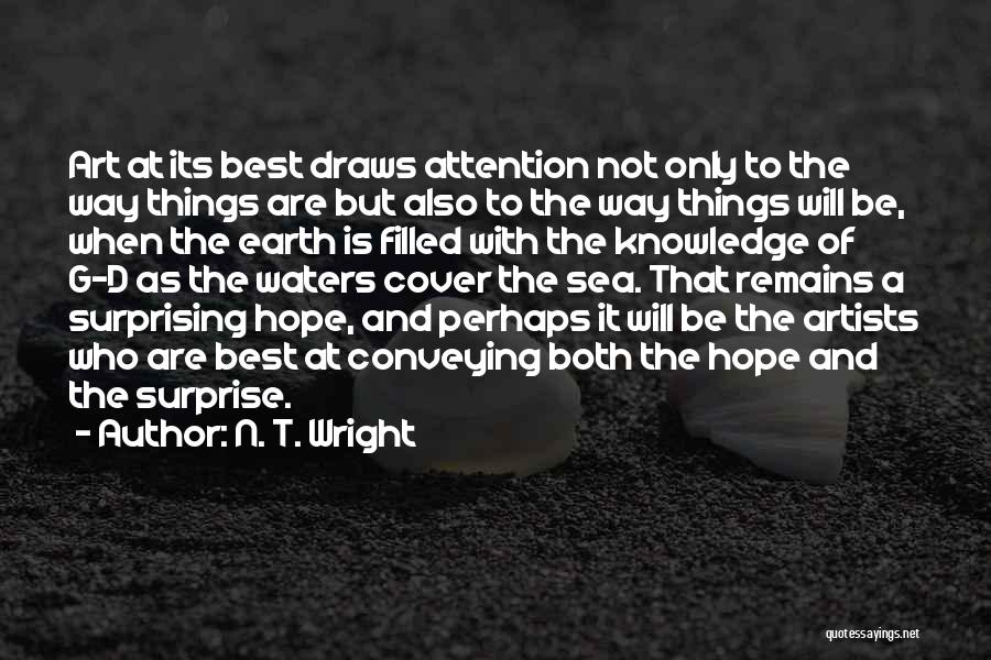 N. T. Wright Quotes: Art At Its Best Draws Attention Not Only To The Way Things Are But Also To The Way Things Will