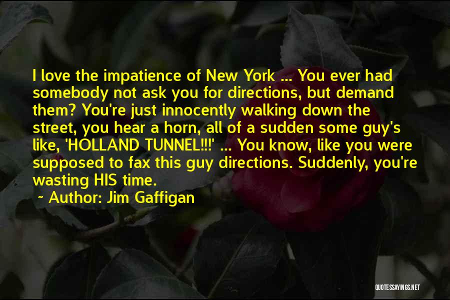 Jim Gaffigan Quotes: I Love The Impatience Of New York ... You Ever Had Somebody Not Ask You For Directions, But Demand Them?