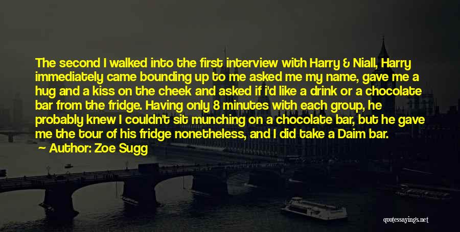 Zoe Sugg Quotes: The Second I Walked Into The First Interview With Harry & Niall, Harry Immediately Came Bounding Up To Me Asked