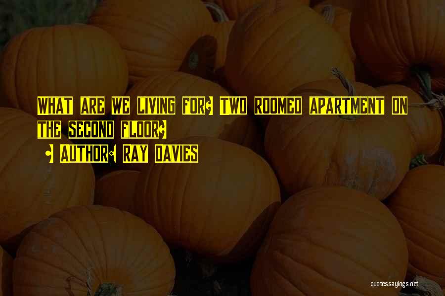 Ray Davies Quotes: What Are We Living For? Two Roomed Apartment On The Second Floor?