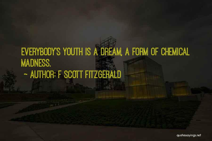 F Scott Fitzgerald Quotes: Everybody's Youth Is A Dream, A Form Of Chemical Madness.