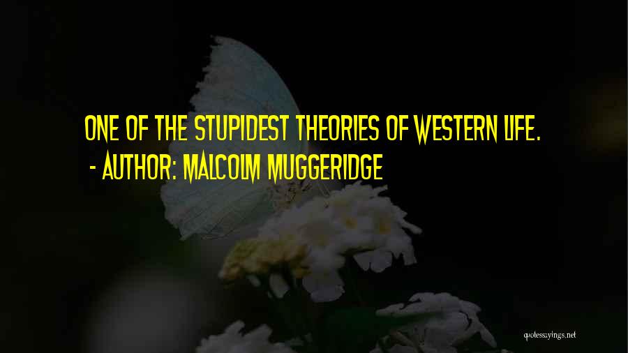 Malcolm Muggeridge Quotes: One Of The Stupidest Theories Of Western Life.