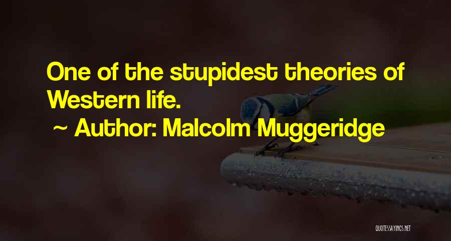 Malcolm Muggeridge Quotes: One Of The Stupidest Theories Of Western Life.
