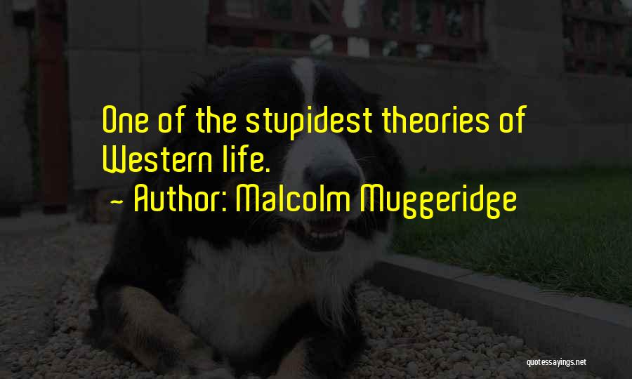 Malcolm Muggeridge Quotes: One Of The Stupidest Theories Of Western Life.