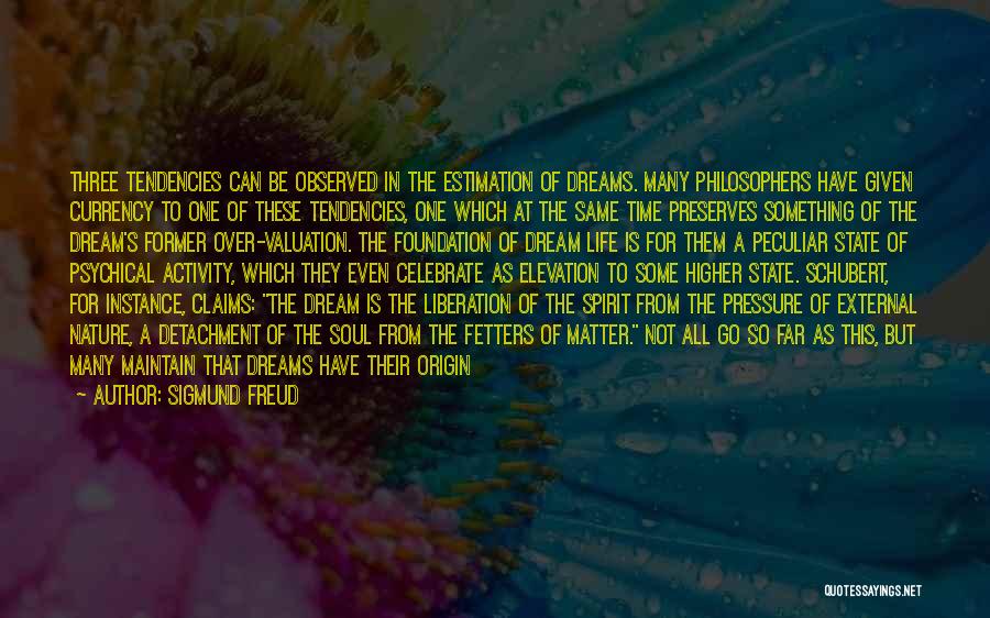 Sigmund Freud Quotes: Three Tendencies Can Be Observed In The Estimation Of Dreams. Many Philosophers Have Given Currency To One Of These Tendencies,