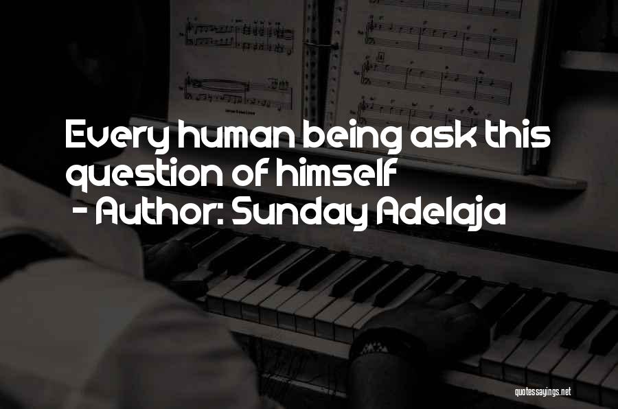 Sunday Adelaja Quotes: Every Human Being Ask This Question Of Himself