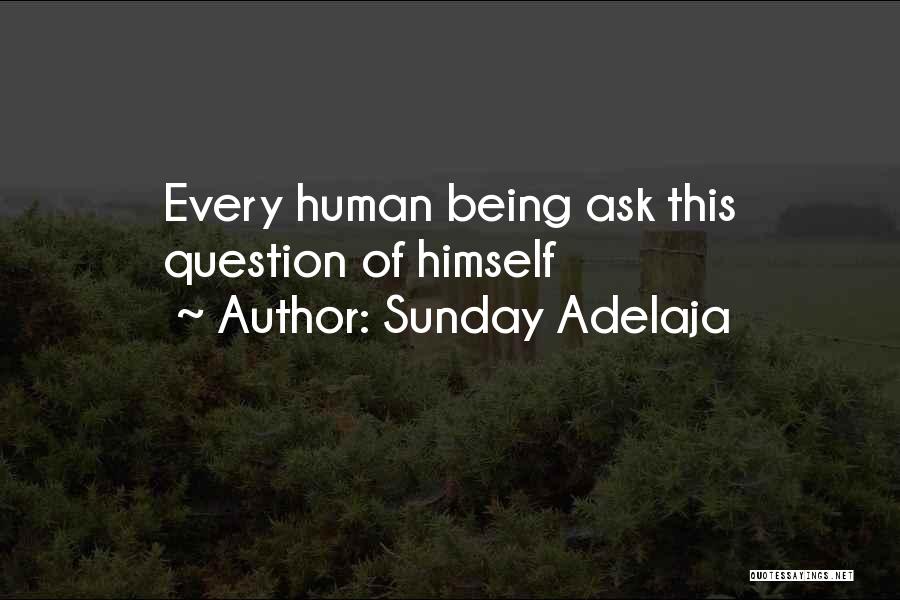 Sunday Adelaja Quotes: Every Human Being Ask This Question Of Himself