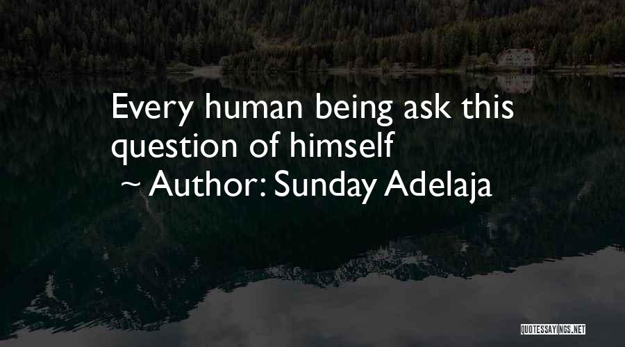 Sunday Adelaja Quotes: Every Human Being Ask This Question Of Himself