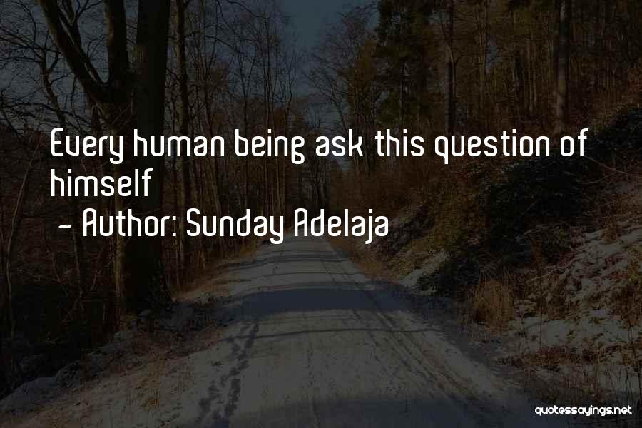 Sunday Adelaja Quotes: Every Human Being Ask This Question Of Himself