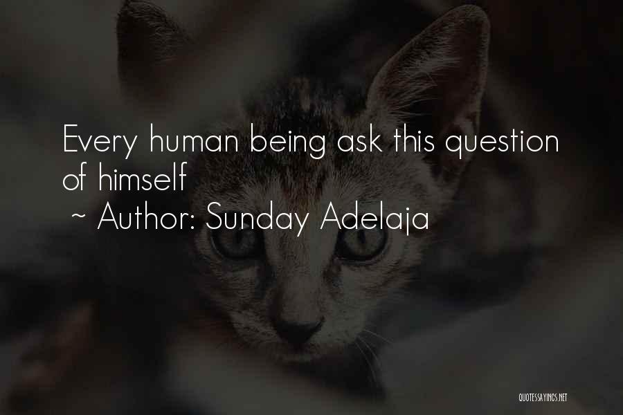 Sunday Adelaja Quotes: Every Human Being Ask This Question Of Himself