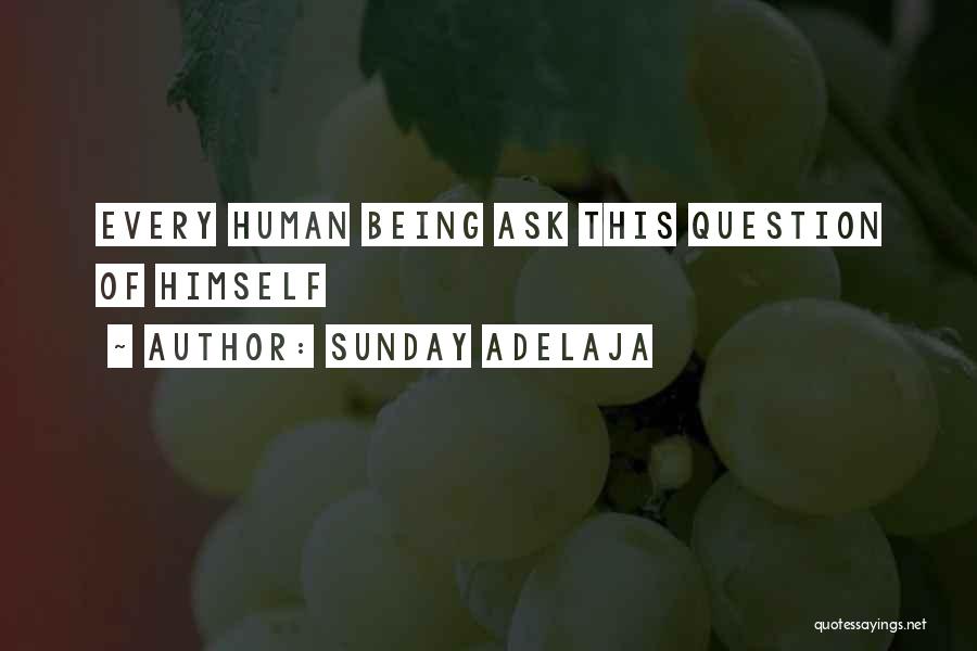 Sunday Adelaja Quotes: Every Human Being Ask This Question Of Himself