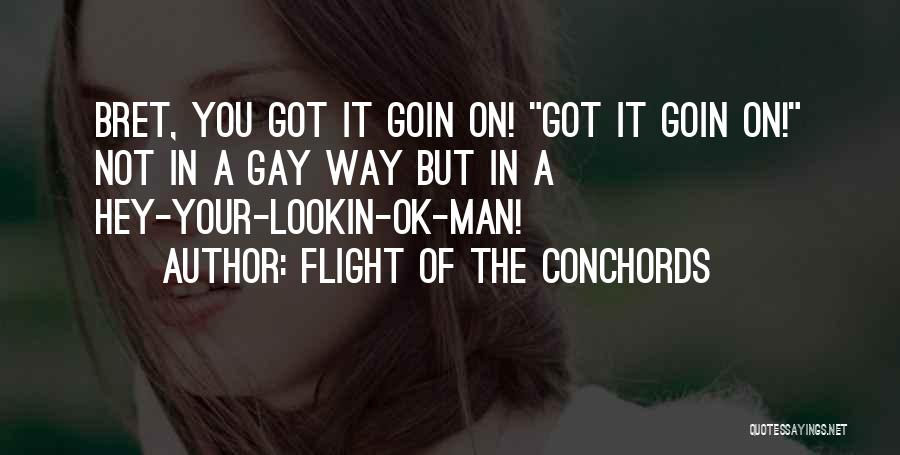 Flight Of The Conchords Quotes: Bret, You Got It Goin On! Got It Goin On! Not In A Gay Way But In A Hey-your-lookin-ok-man!